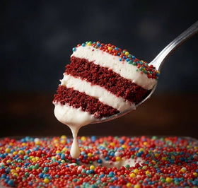 Hive Red Velvet Dot Cake